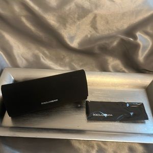 Dolce and Gabbana  sunglass case with cloth.